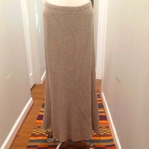 J.Jill Winter Skirt Merino Wool Boucle Stretch Knit Maxi Flare Flatters XL